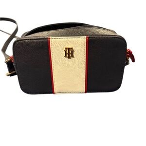 Tommy Hilfiger Navy and Red Crossbody Bag